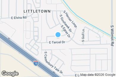 Map image of the property - 5926 E Cedarbird Dr