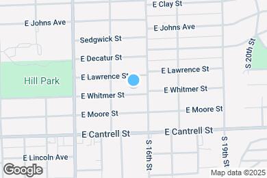 Map image of the property - 1524 E Whitmer St