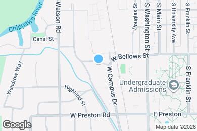 Map image of the property - 1100 W Campus Dr