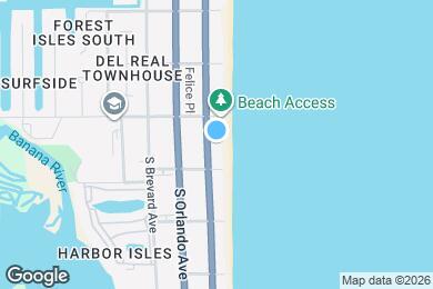 Map image of the property - 449 S Atlantic Ave