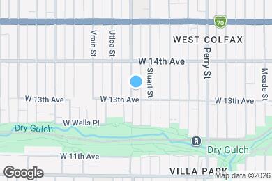 Map image of the property - 1316 Tennyson St