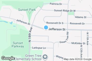 Map image of the property - 1527 Jefferson St