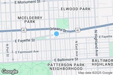 Map image of the property - 2926 E Fayette St