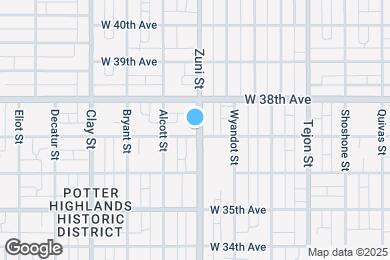 Map image of the property - 2407 W 37th Ave