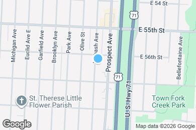 Map image of the property - 5619 Wabash Ave