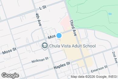Map image of the property - 345 Moss St