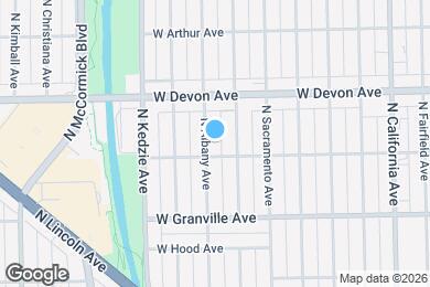 Map image of the property - 6309 N Albany Ave