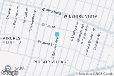 Map image of the property - 1557 S Genesee Ave