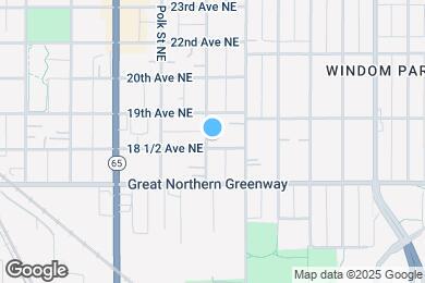 Map image of the property - 1101 18 1/2 Ave NE