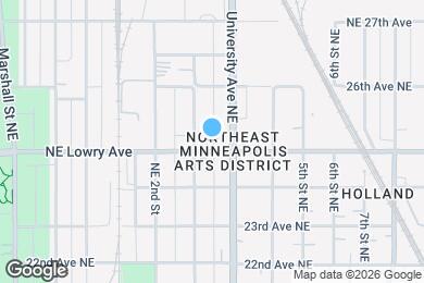 Map image of the property - 313 Lowry Ave NE