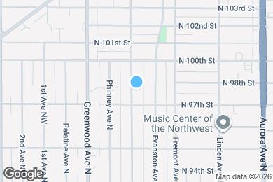 Map image of the property - 9716 Dayton Ave N