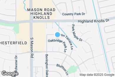 Map image of the property - 21706 Oakbridge Park Ln