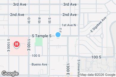 Map image of the property - 1242 E S Temple St