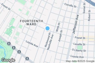 Map image of the property - 5940 Freret St