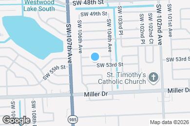 Map image of the property - 10501 SW 53rd St