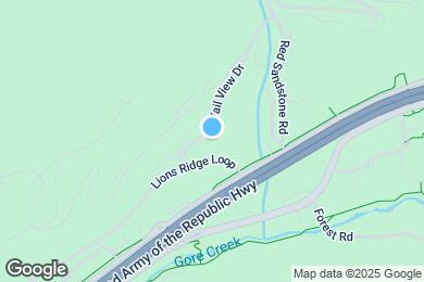 Map image of the property - 1040 Vail View Dr