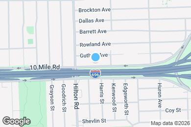 Map image of the property - 1817 E 10 Mile Rd