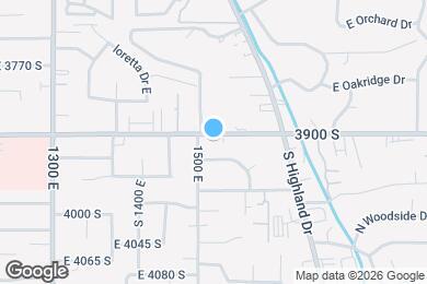 Map image of the property - 1520 E 3900 S