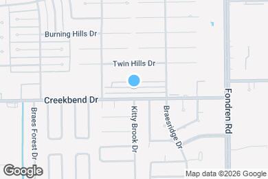 Map image of the property - 7700 Creekbend Dr
