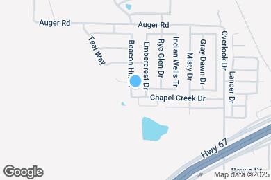 Map image of the property - 1206 Beacon Hill Dr
