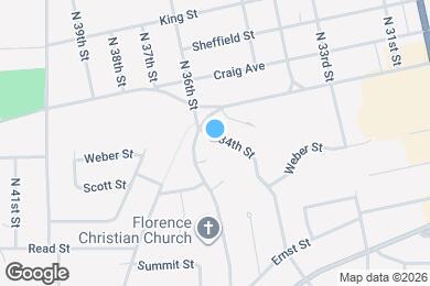 Map image of the property - 7524 N 34th St