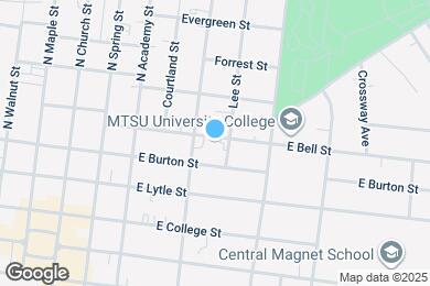 Map image of the property - 424 E Bell St