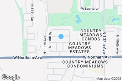 Map image of the property - 10974 W Manzanita Dr