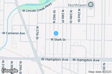 Map image of the property - 4908 N 25th St