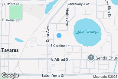 Map image of the property - Lake Tavares Townhomes