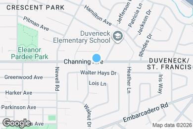 Map image of the property - 1624 Channing Ave