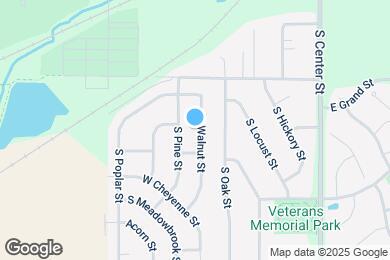 Map image of the property - 574 S Walnut St
