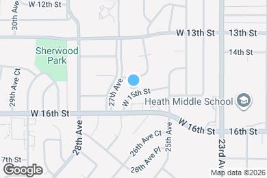 Map image of the property - 2603 W 15th St