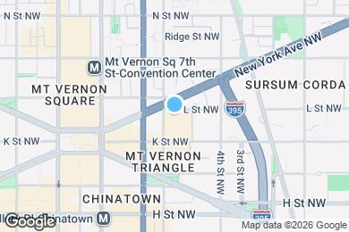 Map image of the property - 475 K Street Northwest