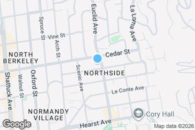 Map image of the property - 2481 Hilgard Avenue
