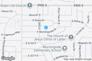 Map image of the property - 2883 E Morningside Dr