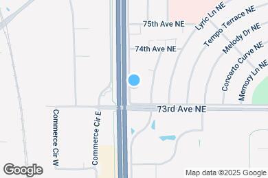 Map image of the property - 7323 University Ave NE