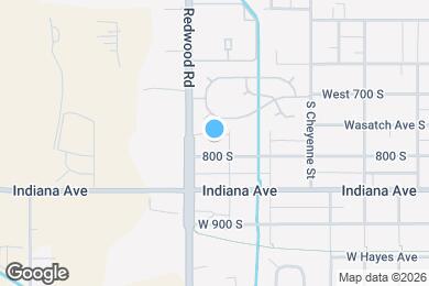 Map image of the property - 1652 W 800 S