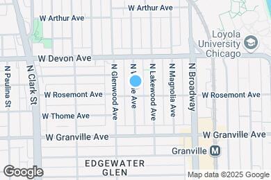 Map image of the property - 6311 N Wayne Ave