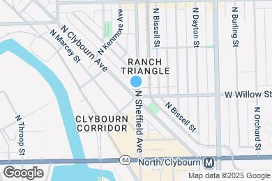 Map image of the property - 1806 N Sheffield Ave