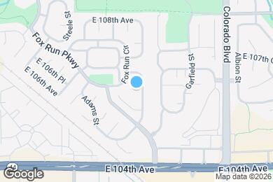 Map image of the property - 3444 E 106th Ct