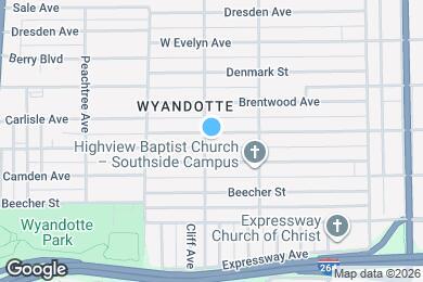 Map image of the property - 834 W Whitney Ave