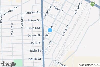 Map image of the property - 307 S 3rd St