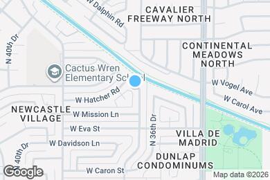 Map image of the property - 3705 W Purdue Ave
