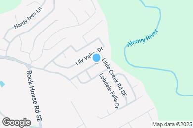 Map image of the property - 1542 Alcovy Falls Dr SE