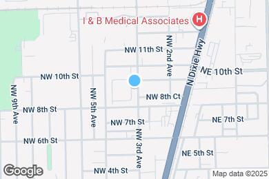 Map image of the property - 860 NW 3rd Ter