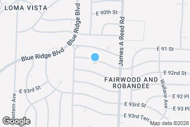 Map image of the property - 8001 E 91st Terrace