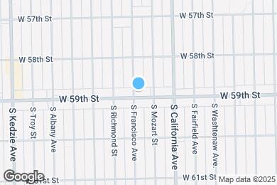 Map image of the property - 5849 S Francisco Ave