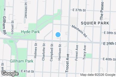 Map image of the property - 3840 Harrison Blvd
