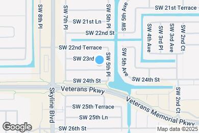 Map image of the property - 525 SW 23rd Terrace