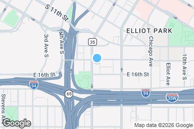 Map image of the property - 1501 Portland Avenue